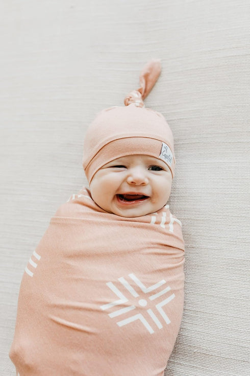 Mesa Large Premium Knit Baby Swaddle Blanket by Copper Pearl