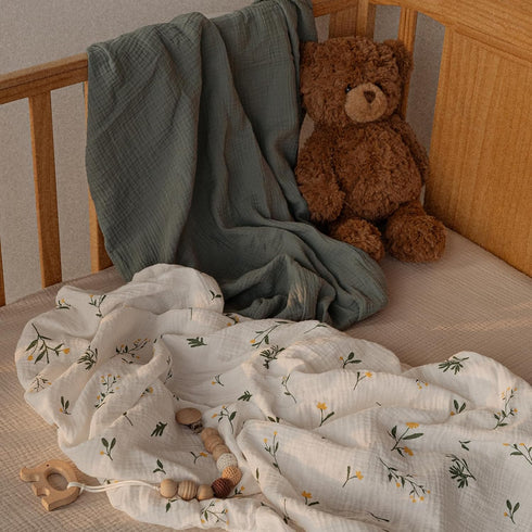 3 Pack, Pack Cozy Pack 38"x26" Gllquen Baby Muslin Mini Crib Sheets Breathable and Play Sheets Fitted Soft Cotton N