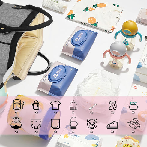 Backpack Femuar Diaper Bag Multifunction Maternity Nappy Baby Bag for Girls & Boys Large Capacity Travel Diaper Bags