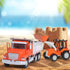 7-Inch 3+ Driven by Battat Backhoe Loader Toy with Lights & Sounds, Movable Parts, Construction Vehicle for Boys