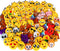 Dreampark 80 Pack Mini Emoticon Keychain Plush, Party Favors for Kids, Valentine's