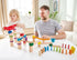 Set 81 3 Hape Marble Run Race Track | Wooden DIY Marble Run with Dominoes, STEAM Educational Learning Toy, Pieces