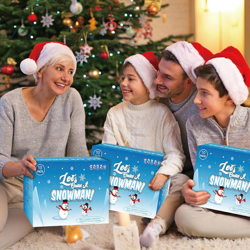 30 Pack Snowman Kit - Build a Snowman Kit DIY Christmas Craft Gifts - Creative Air Dry Clay Modeling Crafts Kit