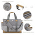 WTWU Large Capacity Sturdy Canvas Mom Bag Ergonomic Handle Strollers Hook for Traveling Parents and Caring Essential