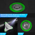 Spaceship Fidget Spinner - Glow In The Dark Spinning Toy, Metal Sensory Gadget, Best Gift for Kids & Adults