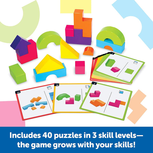 Learning Resources Mental Blox 360 Degree 3-D Building Game - 55 Pieces, Educational Board Games for Ages 5+