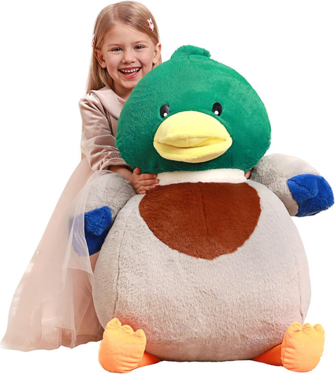 IKASA Giant Duck Stuffed Animal Plush Toy,Large Big Jumbo Soft Toys,24.5" Mallard