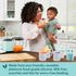 Pyrex Littles 6-PC Silicone Baby Toddler Feeding Set, 5 OZ Pouches and Lids, Airtight Leak-Proof, BPA Free