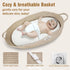 Baby Changing Basket Foldable Baby Changing Pad and Waterpoof Cover, Premium Handmade Cotton Rope Reinforced Moses