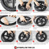 16" 1.75 12.5" 2.25 Set (3-Pack) Two x Rear and One x Front Wheel Replacement Tires for Jogging Strollers - The Perfect