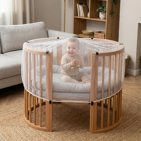 Rthjsfj 2Pcs Mosquito Net for Baby Bed Stroller, Breathable Portable Netting Cover for Bassinet, Travel Mini Crib, Car