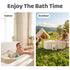 Wanchouse Collapsible Baby Bathtub for Newborn to Toddler, Foldable Toddler Bathtub with Drain Plug, Non-Slip Portable