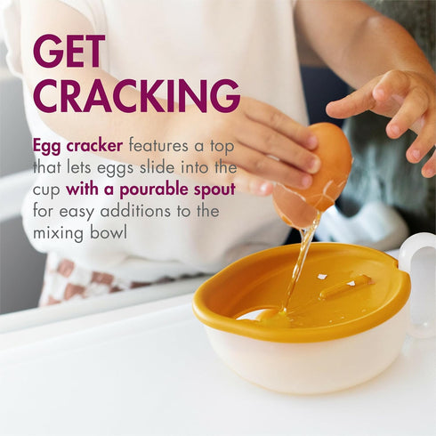 Set 5 3+ Boon Intro Toddler Food Prep - Kids' Kitchen Tools - Unique Toddler Kitchen Accessories Includes Spatula, Egg