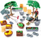 54 Pcs Play Farm Feed Food Accessories Toy Set Mini Educational Playset
