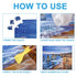 YAKAMOZ 10000 (400ML) Clear Jigsaw Puzzle Glue with Precision Applicator Non-Toxic, Quick Dry & Water-Soluble