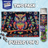 MicroPuzzles “Victorian Wallpaper” 2-Pack - Mini Puzzles for Adults, 150 Piece Small Puzzles for Adults and Teens - 4” x 6” Inch, Compact and Challenging Portable Jigsaw Puzzles