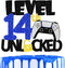 Teen Game Level Up 14th Happy Birthday Cake Topper - Video Game Night Birthday Party Decorations for Boys and Girls