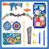 KKONES Kids Bow and Arrow Set, 2 in 1 Shooting Game Toy with LED Light Up Archery Toy Set, Bow & Air Gun, Foam Balls,