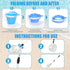 5 2 Summer PCS Shelling Tools for Beach Include PCS Seashell Bag, Mesh Sand Sifter Shovel, Foldable Beach Bucket