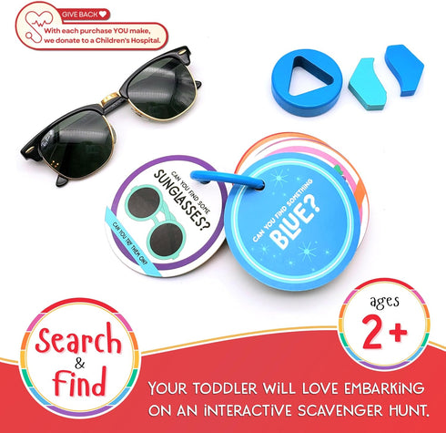 Children's Scavenger Hunt Cards | Toddler Activities for 2, 3 Year Olds & Up | Toddlers Activity | Learning Games for Kids