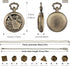 Mini DND Dice Set Steampunk Hollow Bard Pocket Watch Shell Case, 7pcs Tiny Polyhedral Metal Dice