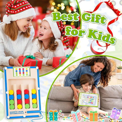 3 4 5 6 7 4-7 Kids Montessori Magnetic Wooden Toys: Year Old Birthday Gift for Boys Girls Age Preschool Educational