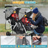 IvyWind Stroller Rain Cover for Double Tandem Stroller, Universal Size Weather Shield for Stroller, Breathable Double