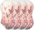 YETTASBIN Pink Butterflies Flowers Muslin Baby Burp Cloth, Super Soft Absorbent Cotton Burp Rag Baby Bibs Feeding Cloth