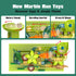 JIXIn Dinosaur Marble Runs for Kids 4-8, Compatible with DUPLO Lego Sets, 125 PCS Classic Big Blocks STEM Toys for Age