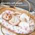 3 Pack Baby Bassinet Sheets Girl, Fitted Bassinet Mattress Sheets, Compatible with Halo Bassinest Swivel Sleeper&Oval