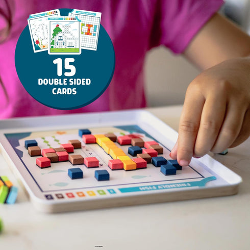 30 4+ Chuckle & Roar Magnetic Puzzle Kit Magnet by Number Edition, Mess-Free Color Matching Activity with Challenges