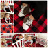 Woodland-Themed Baby Changing Pad Cover - Buffalo Plaid Design