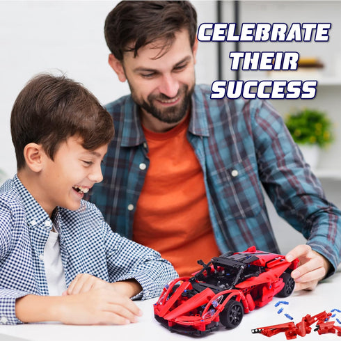 WISEPLAY 380PCS Stem Projects for Kids Ages 8-12, RC Car Kits to Build, STEM Building Toys, Great Gift for Boys
