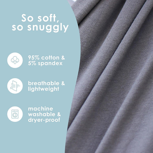 Sleepy Wrap Stretchy Ergonomic Baby Carrier Sling for Newborns to Toddlers, Lightweight Wrap 7-35 lbs (Dark Grey)