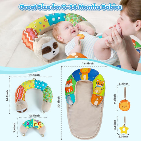 Tummy Cozy Tummy 0-12 URMYWO Time Activity Mat - Time Mat for Newborn Months, Breathable Soft Infant Baby Sit Me Up