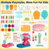Kaelinda 77 4 1 Sets 2-4-8, 3 4 5 6 Pcs in Playdough for Kids Age Dough Accessories Tools Kit, Ice Cream, Noodle Cake