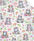 Cute Hippo Floral Baby Blanket - Super Soft Swaddle Newborn Cozy Receiving Blanket for Crib 40x30