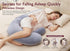 Momcozy Pregnancy Pillow, Original F Shaped Maternity Pillow for Pregnant Women with Adjustable Wedge Pillow, Full Body