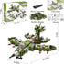 STEM Building Block Toys, 576PCS Military Engineering Bricks Toy, 25-in-1 Army Destroyer Tank Playset for Kids