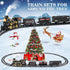 Set, Set 3, 4, 5, 6, 7, 8+ OleFun Train Electric Black Train with Water Steam, Sounds & Lights, Model Christmas Train
