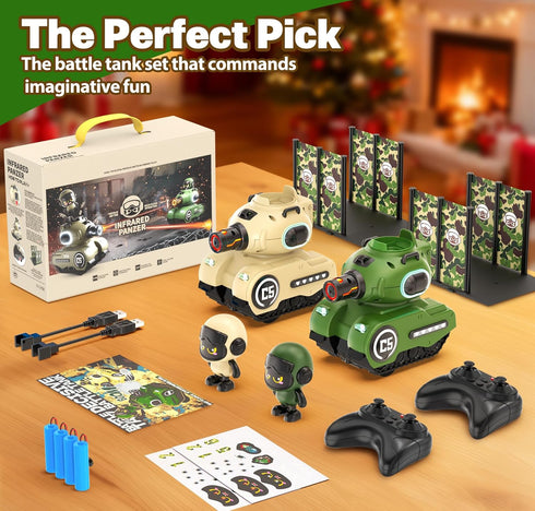 Innofans 2 Pack 6+ Remote Control Car, RC Ejecting Bumper Car for Kids, Christmas Birthday Gifts Toys for Year Old Boys