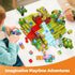 126PCS Playset, GobiDex Magnetic Blocks Build Dinosaur MagWonder with Building Pretend Play Toys, STEM Montessori