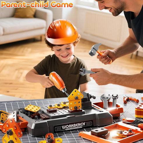 Playset 3 4 5 6 7 8, 3-5, Set, 3-8 Kids Tool Toy with Electronic Drill Sound for Aged Workbench Toys for Toddlers