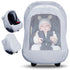 Metplus Car Seat Cover, Breathable Mesh Window Infant Carseat Canopy for Baby