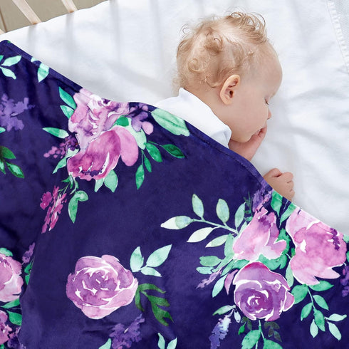 TANOFAR Minky Baby Blankets, Soft Toddler Blanket for Boys and Girls, Double Layer Crib Receiving Blanket, 30 x 40