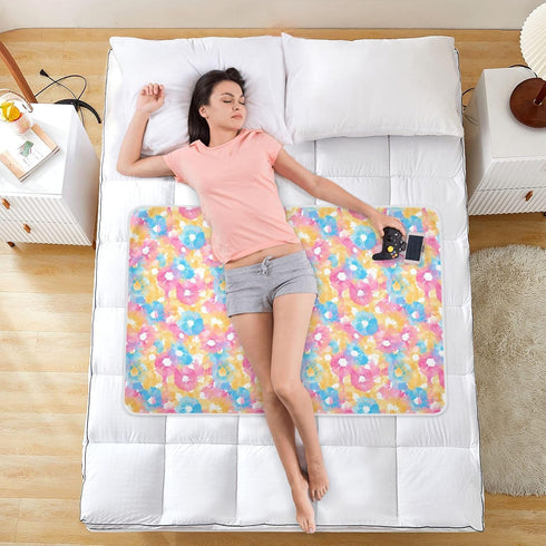 siphylline 52" 34" Simple Tie Dye Colorful Extra Large Resuable Training Pee Pads for Kids Soft Absorbent Diaper