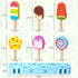 Wooden Ice Cream Toy for Kids, Pretend Play Food Toys Ice Cream Shop Playset for Ages 3-6