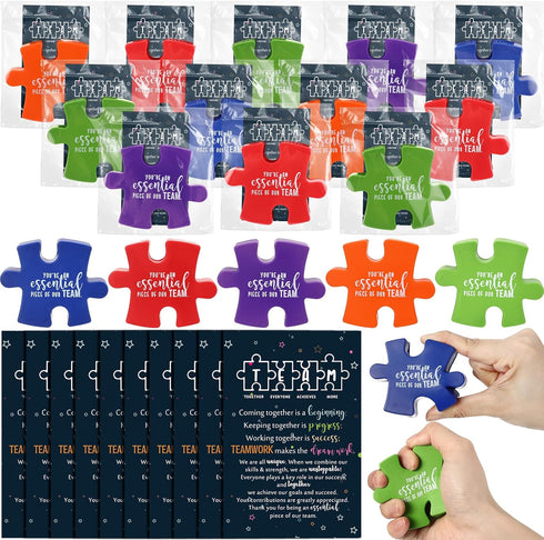 Hollowfly 30 Pcs Administrative Professionals Day Gifts Inspirational Puzzle Piece Stress Balls Bulk