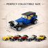 6 Pack Pullback (1:32 - Diecast Cars Antique Classic American Vehicles with Action and Openable Doors, Collectible