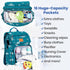 Backpack 16 PILLANI Baby Diaper Bag - Large Waterproof Travel Diaper Bag for Boys & Girls, Organizer Pockets